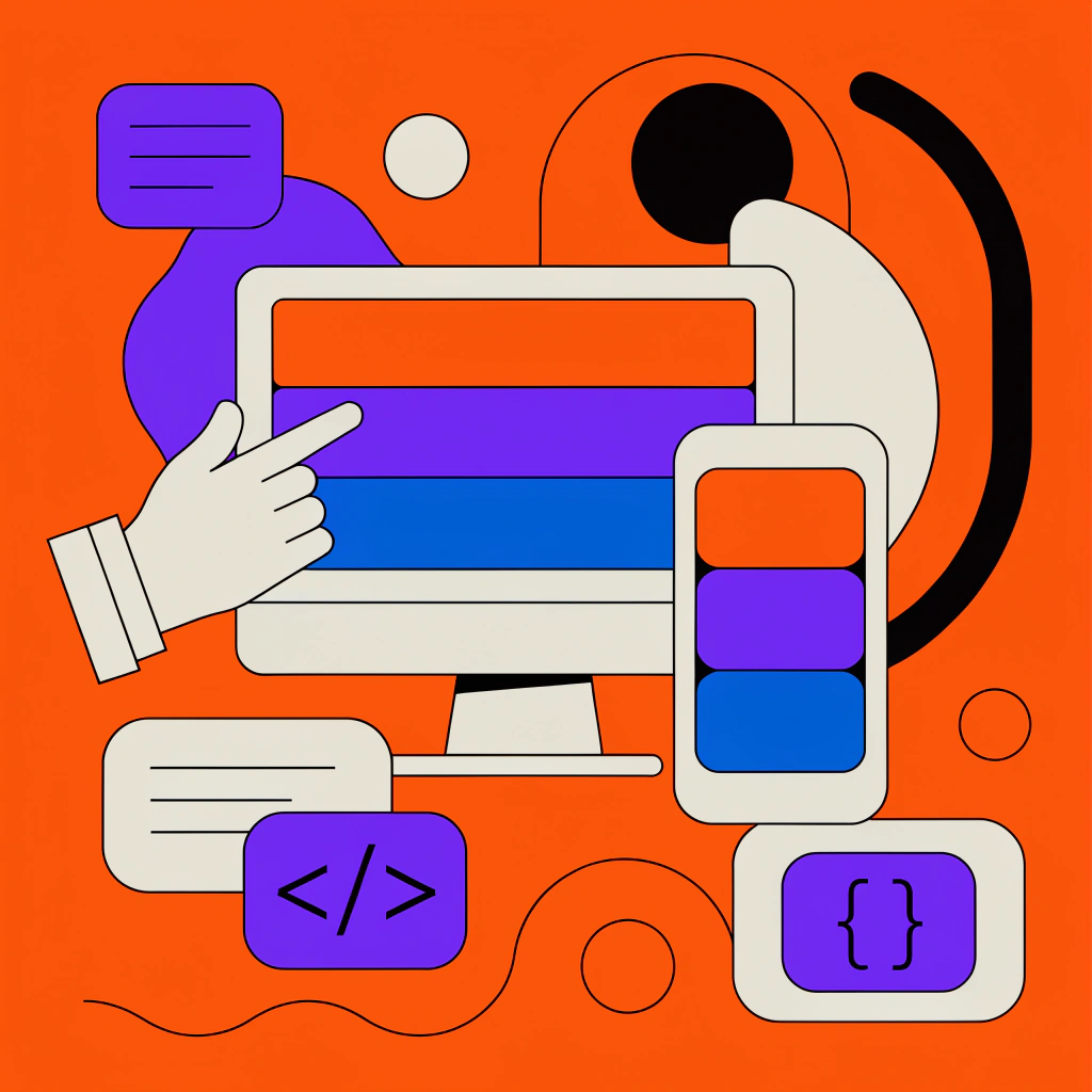 A responsive logo system adapting from desktop to mobile screens