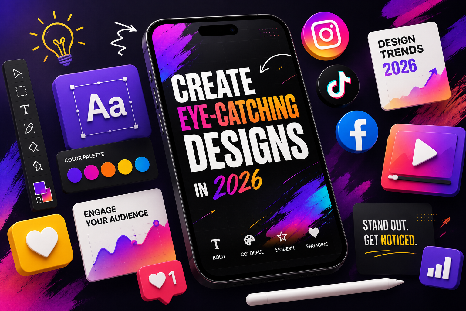 How to Create Eye-Catching Social Media Designs in 2026