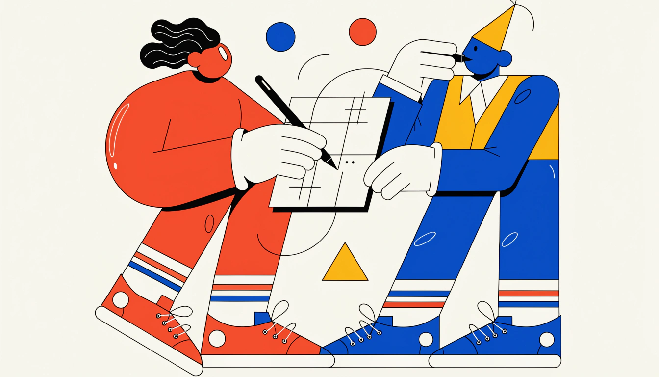 Vector graphic design workspace